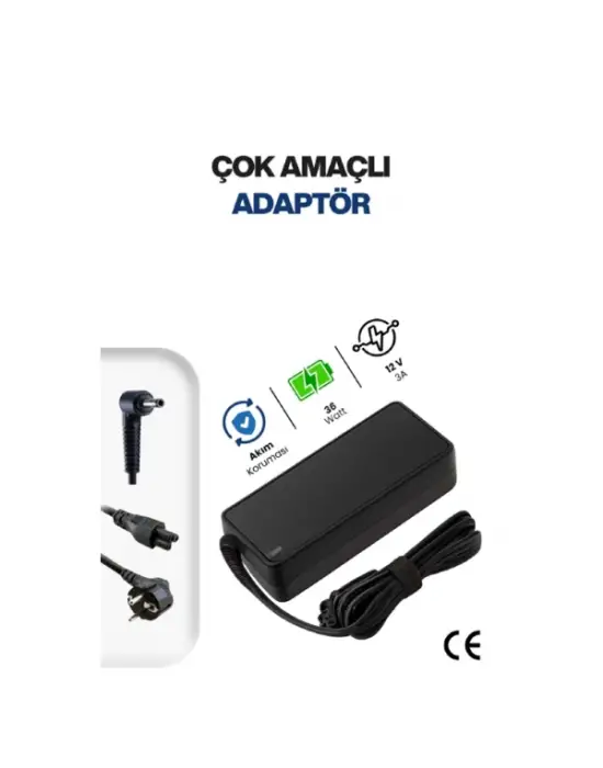ieg™ 12V 3A 5.5 * 2.5mm 36W AC/DC Adaptör