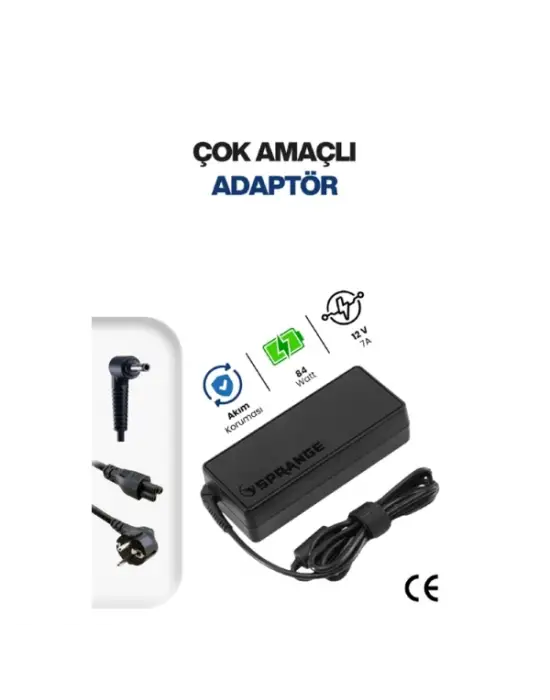 12V 7A 5.5 * 2.5mm 84W Led ve Modem Adaptörü