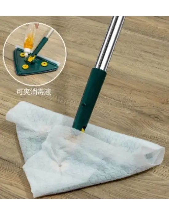 2 Bezli Üçgen Çek Çekli Mop Islak Mendil Uyumlu
