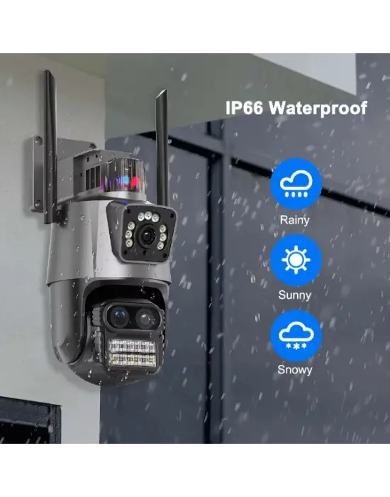 3 Lens Wi-Fi Güvenlik Kamerası