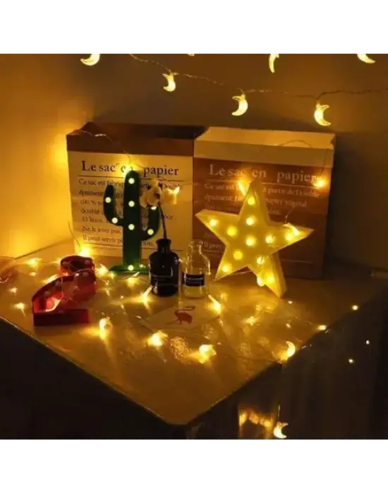 3m 20 LED Ay Figürlü Gün Işığı Lamba