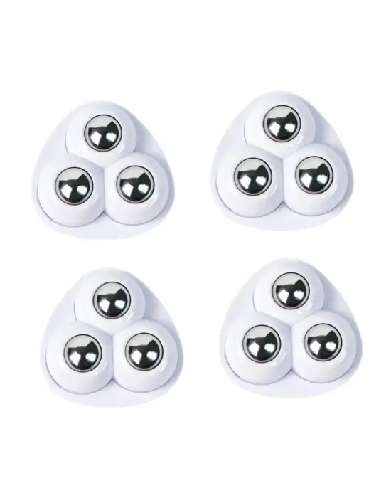 ieg™ 4lü Set 360 Derece Dönebilen Yapışkanlı Bilyalı Tekerlek - Eşya Kaydırıcı Mobilya Tekeri