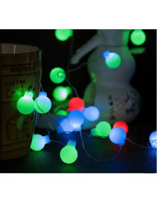 5m 28 Led RGB Işık Şeffaf Kablo Fişli Eklemeli