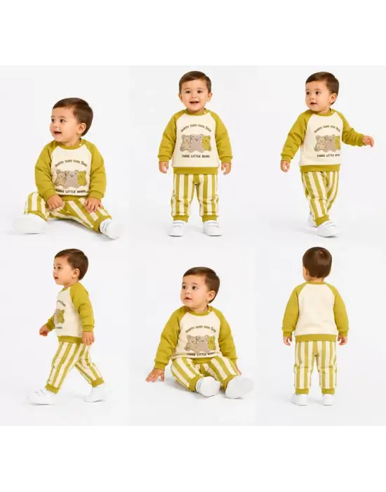 ieg™ 6/24 Ay Ayıcık Nakış Bebek Takımı
