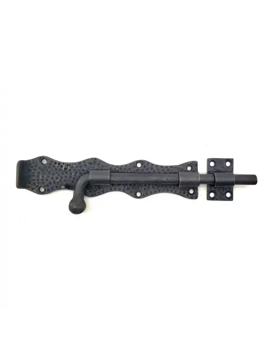 ieg™ Antika Tarz Dekoratif Pirinç Dövme Kapı Sürgüsü - 20cm, Oksit