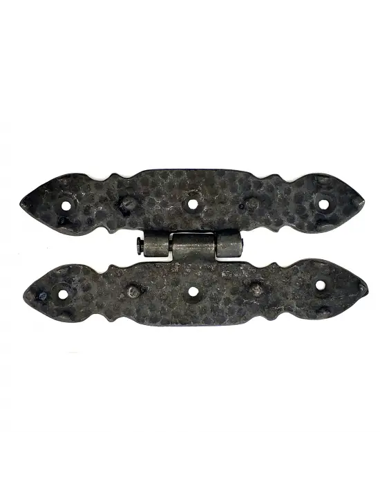 ieg™ Antika Tarz Dekoratif Pirinç Düğmeli Menteşe - 142x69 mm, Oksit