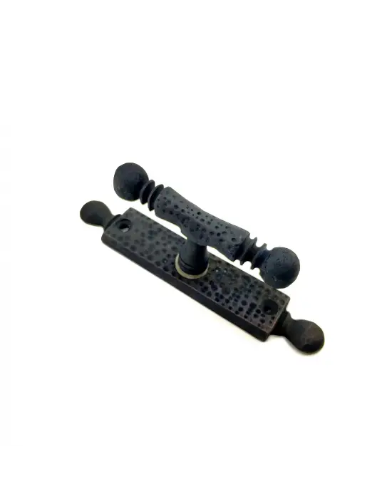 ieg™ Antika Tarz Dekoratif Pirinç Misket Pencere Kolu - 165x32 mm, Oksit