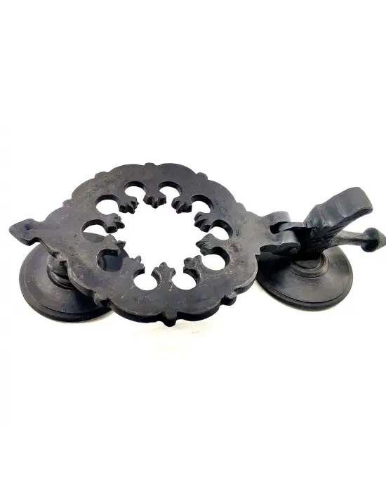 ieg™ Antika Tarz Dekoratif Pirinç Osmanlı Kapı Tokmağı, Taktak - 265x75mm, Oksit