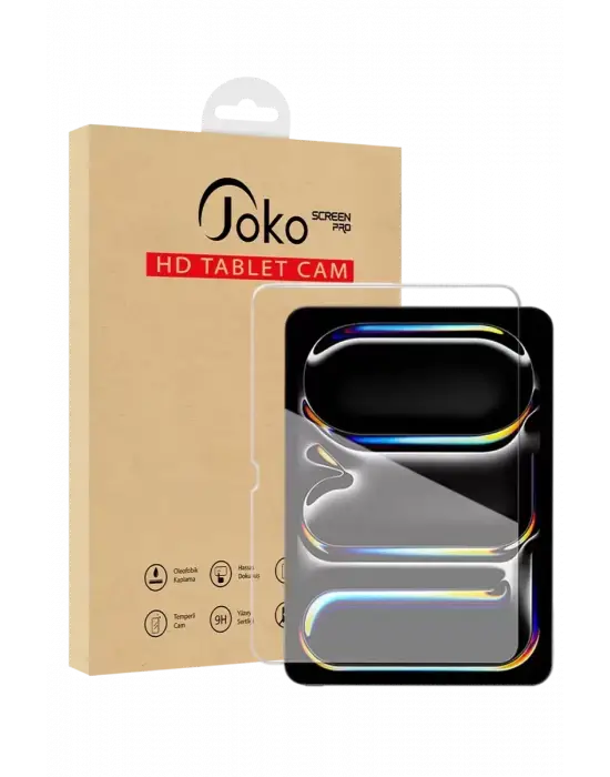 ieg™  Apple iPad Pro 13 (2024) HD Tablet Cam Ekran Koruyucu - Şeffaf