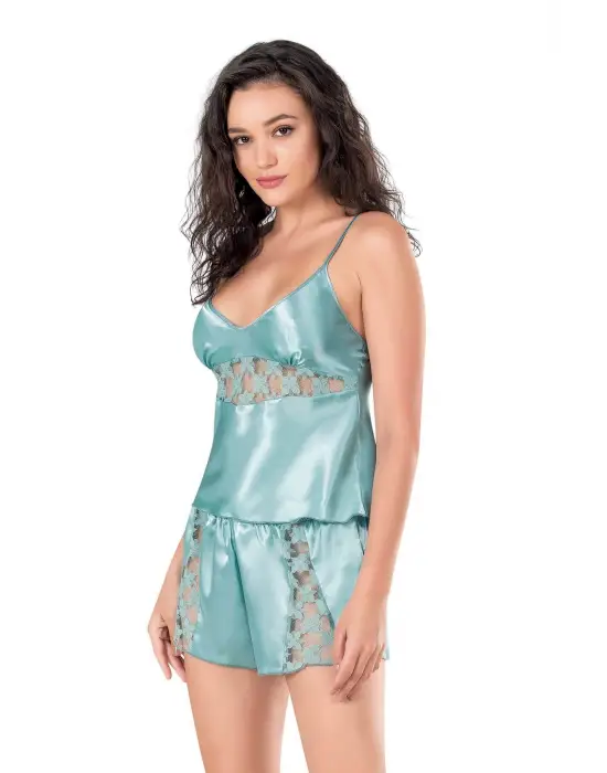 ieg™ Aqua Saten Babydoll Şort Takımı