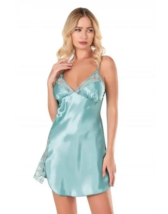 ieg™ Aqua Saten Gecelik 8117