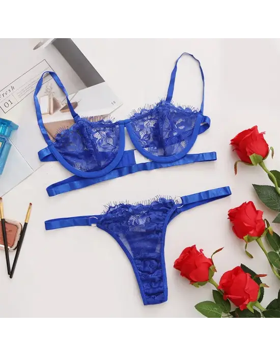 ieg™ Balenli Anastasia Saks Dantel Bralet Takım