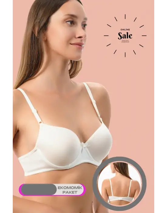 ieg™ Beyaz Dolgulu Mikro Tek Sütyen