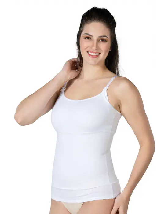ieg™ Beyaz MI  1402 Modal Cotton Emzirme Atlet Korse