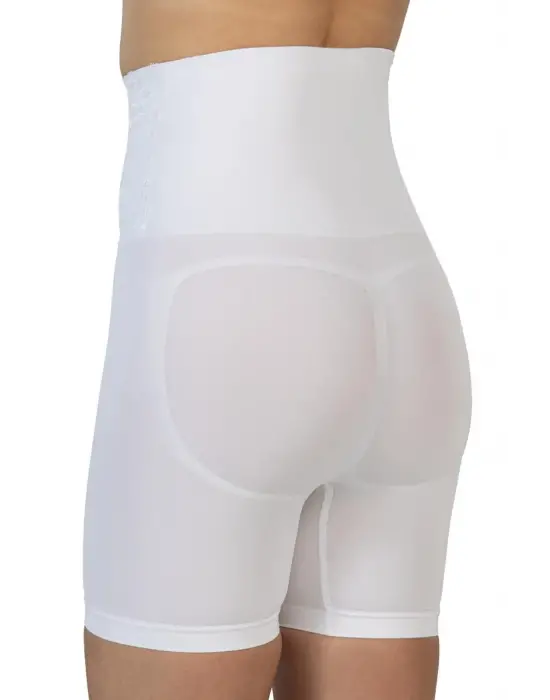 ieg™ Beyaz MI  2091 Önü Dantelli Yüksek Bel Boxer Korse