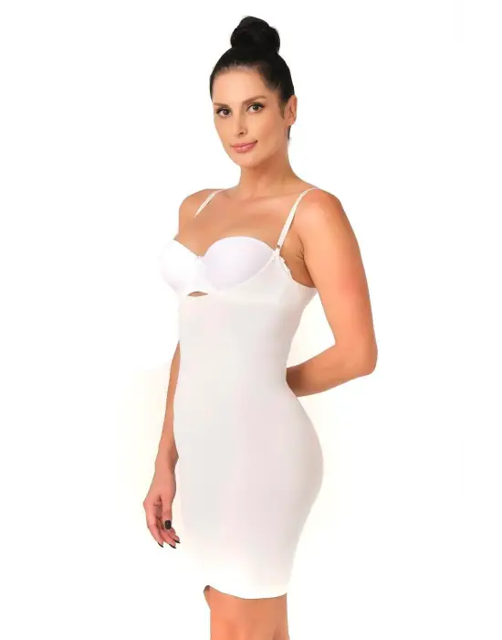 ieg™ Beyaz MI  5060 Göğsü Açık Elbise Korse
