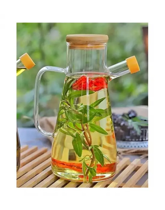 Borosilikat Cam 900 ml. Yağdanlık