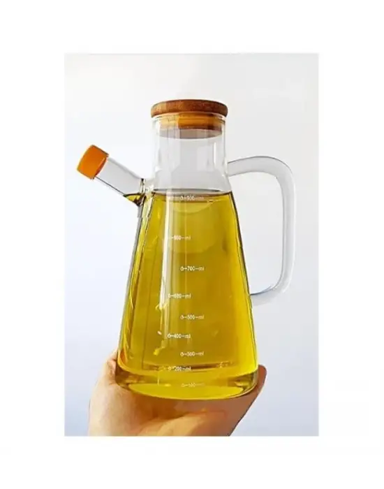Borosilikat Cam 900 ml. Yağdanlık