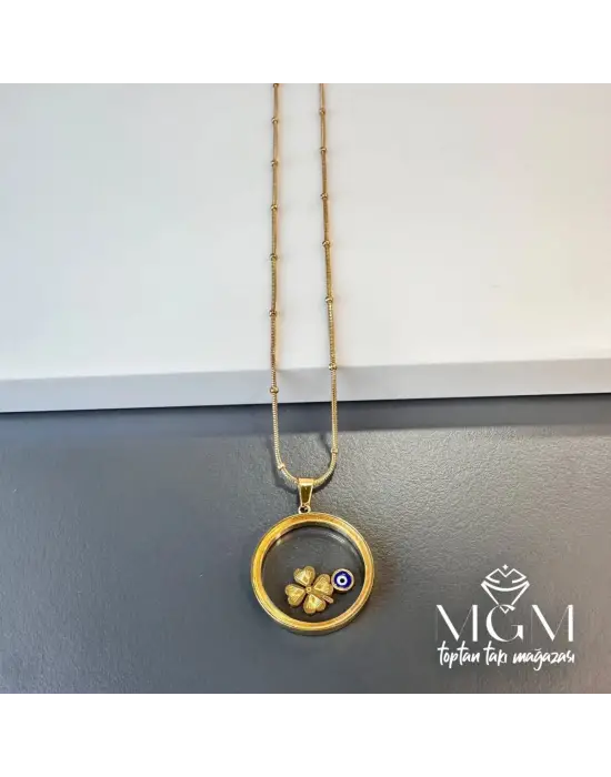 IEG - Çelik Camlı Kolye