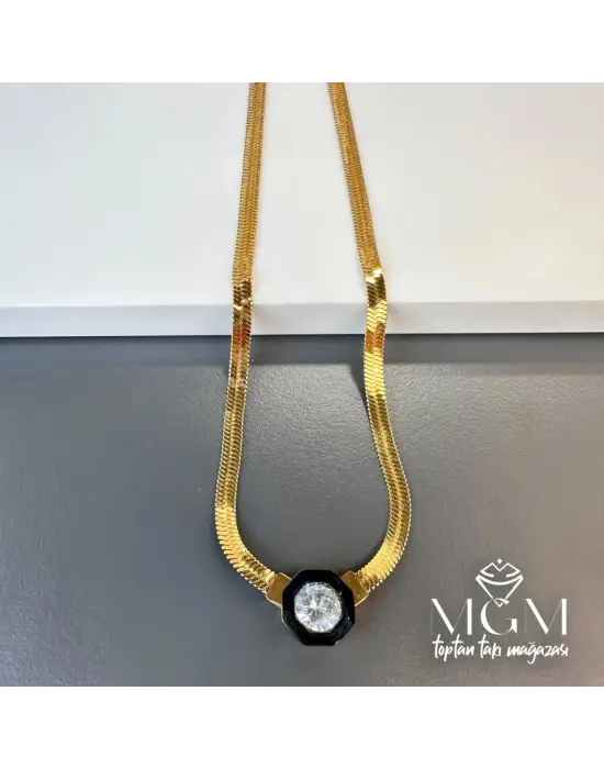 IEG - Çelik Taşlı İtalyan Kolye