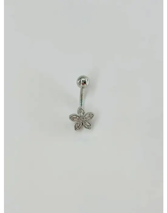 IEG - Çiçek Detaylı Göbek Piercing