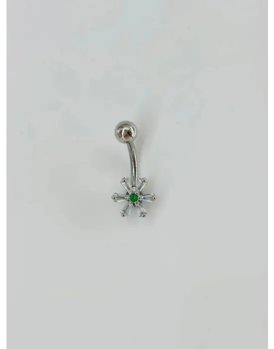 IEG - Çiçek Detaylı Göbek Piercing