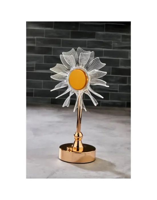 Çiçek Tasarımlı LED Masa Lambası