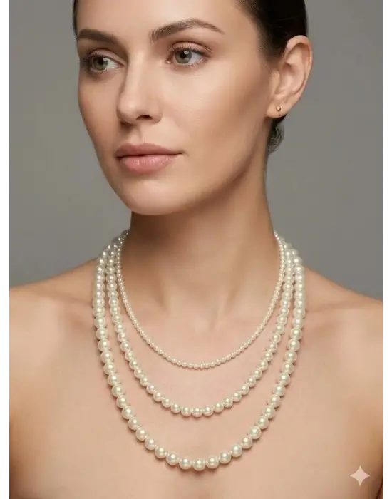 IEG - Classic Glow İnci Katman Kolye