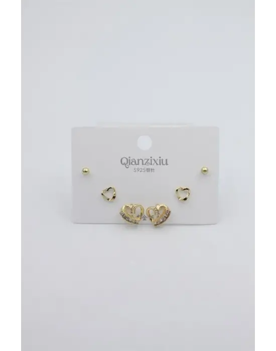 IEG - Çoklu Set Küpe - Altın