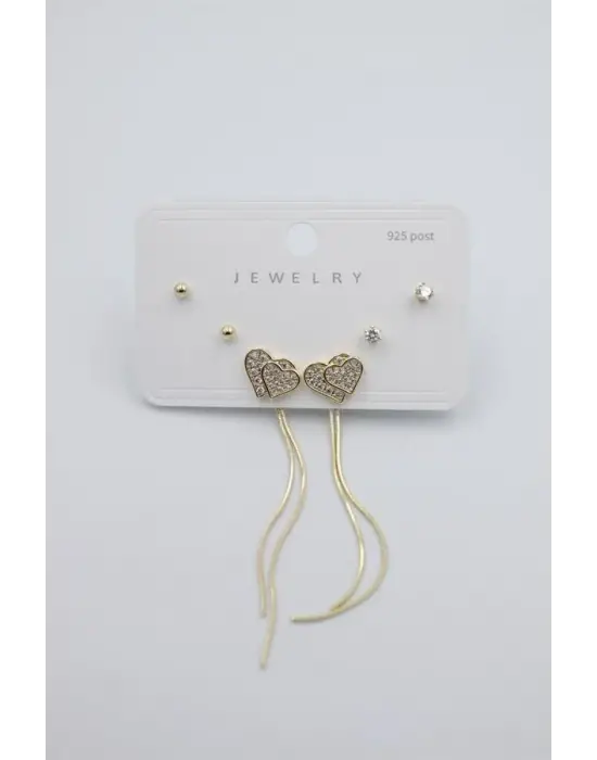 IEG - Çoklu Set Küpe - Altın