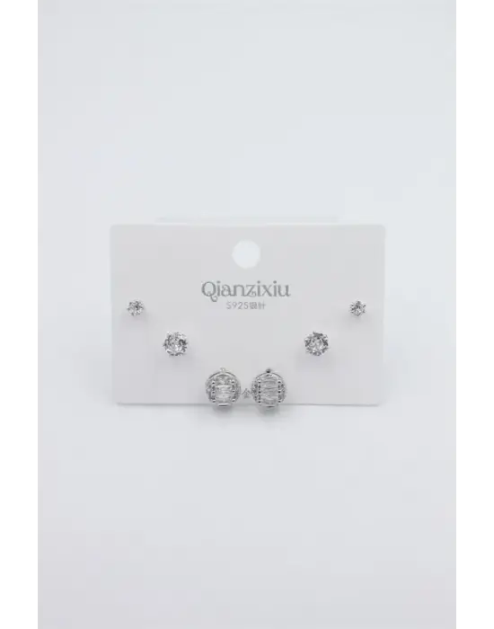 IEG - Çoklu Set Küpe - Gümüş
