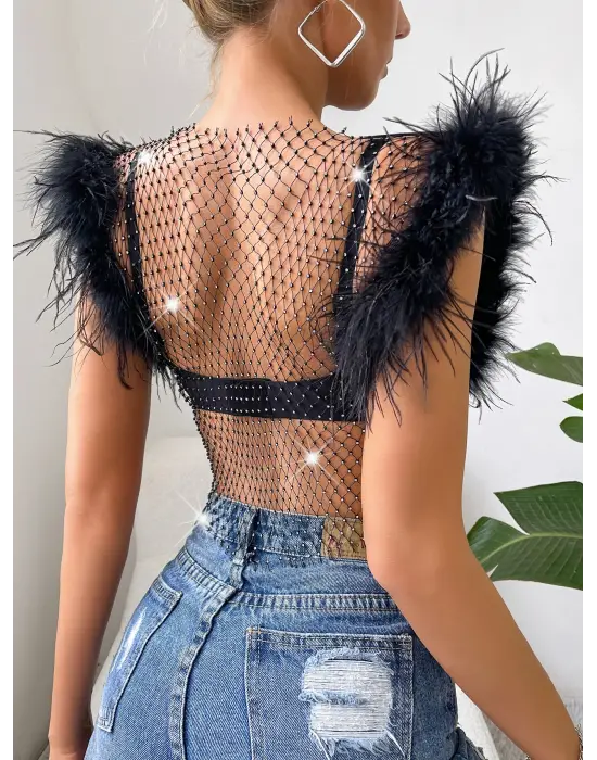 ieg™ CROP ELBİSE  TÜYLÜ.