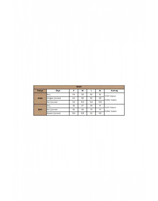 ieg™ Dantelli Tüllü ve Dekolteli Saten Şort Takımı