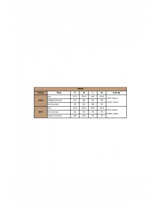 ieg™ Dantelli ve Dekolteli Saten Şort Takımı