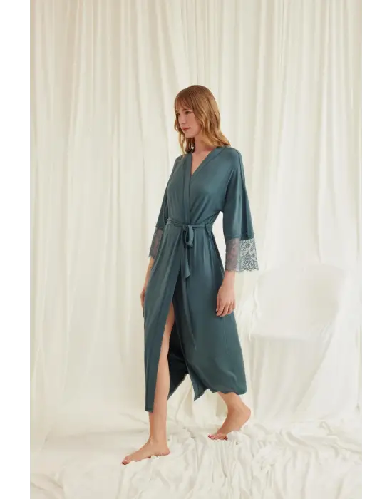 ieg™ Dantelli ve Kuşaklı Sabahlık
