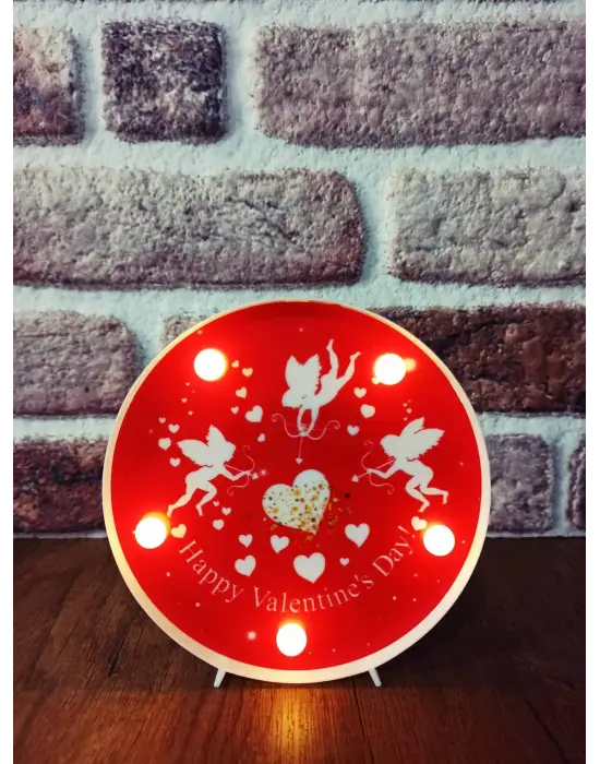 Dekoratif  3D Led Lamba Aşk Perisi Temalı  Led Lamba