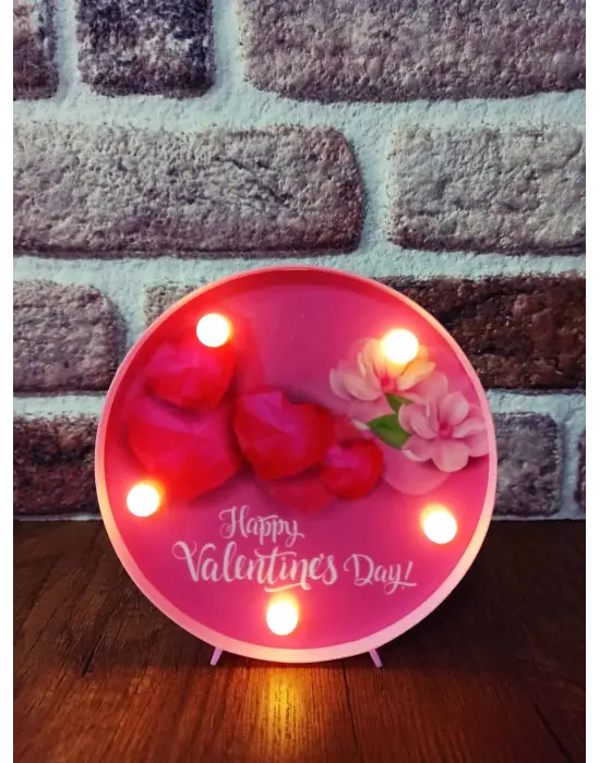 Dekoratif  3D Led Lamba Valentines Day Led Lamba