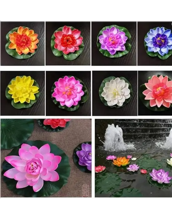 Dekoratif Yapay Lotus Çiçeği
