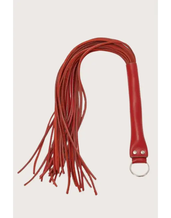 ieg™ Deri Fantezi Harness Kırmızı Kırbaç