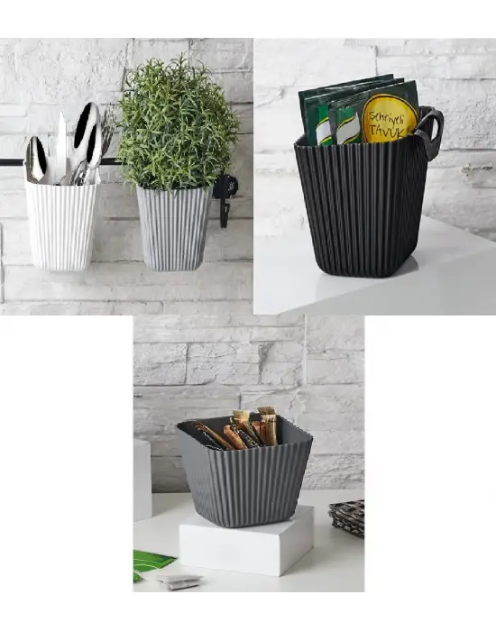 ieg™ Duvara Asılan Çok Amaçlı Organizer - 2'li Saksı Set