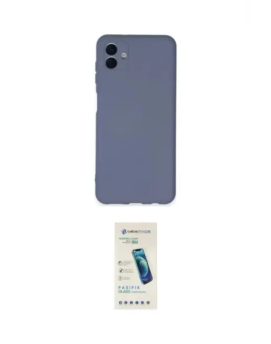 ieg™ Galaxy A04E Kılıf Ahenk Serisi - Şeffaf Pasifik Cam Ekran Koruyucu