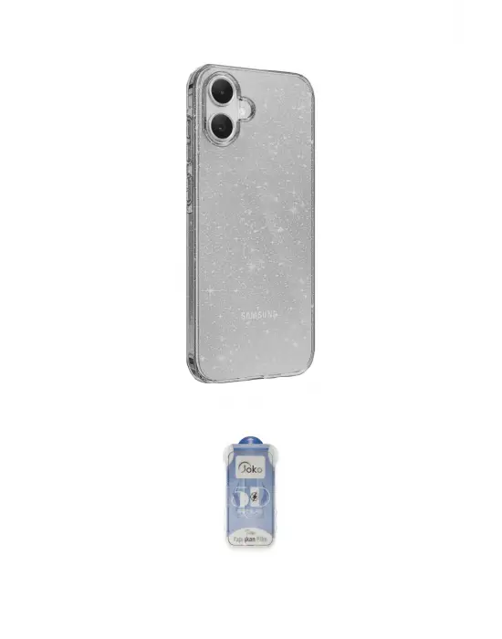 ieg™ Galaxy A05 Kılıf Yankı Doku Prime - Siyah Joko Magic 5D Cam
