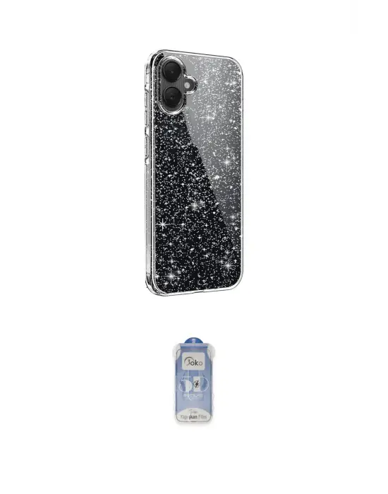 ieg™ Galaxy A05 Kılıf Yankı Doku Prime - Siyah Joko Magic 5D Cam
