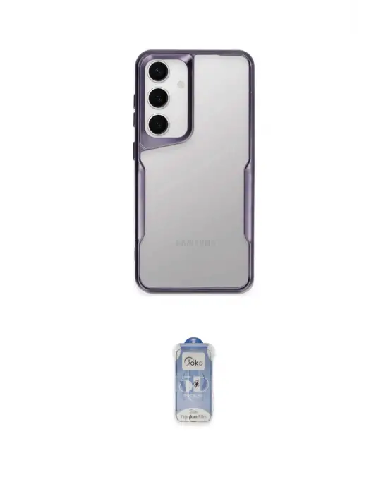 ieg™ Galaxy A05S Kılıf Akış Çizgi Koleksiyonu - Siyah Joko Magic 5D Cam
