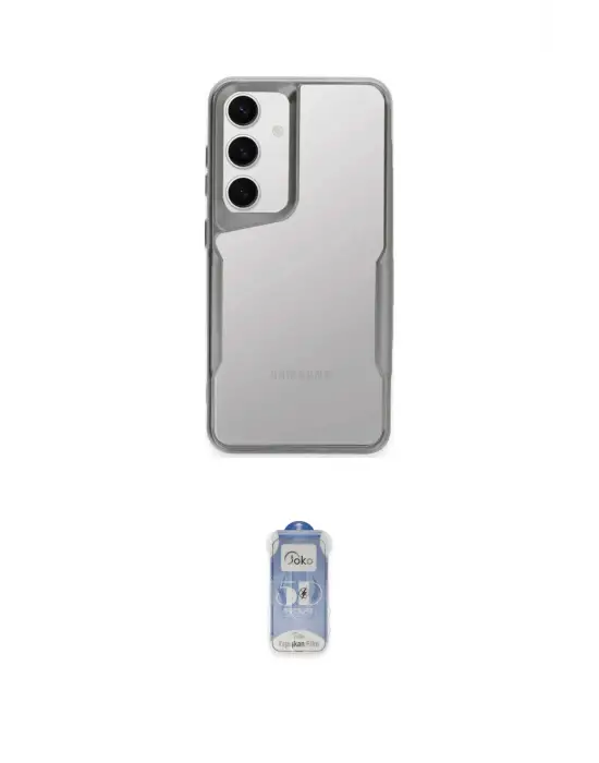ieg™ Galaxy A05S Kılıf Akış Çizgi Koleksiyonu - Siyah Joko Magic 5D Cam