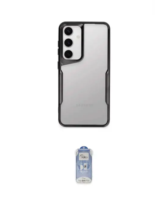 ieg™ Galaxy A05S Kılıf Akış Çizgi Koleksiyonu - Siyah Joko Magic 5D Cam
