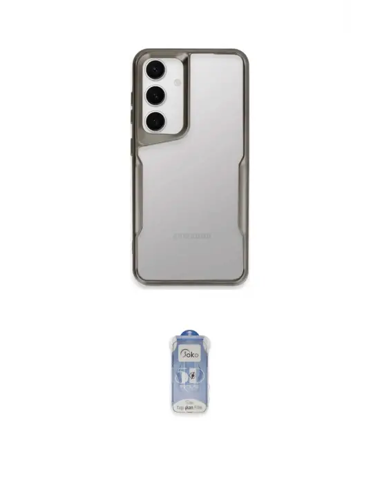 ieg™ Galaxy A05S Kılıf Akış Çizgi Koleksiyonu - Siyah Joko Magic 5D Cam