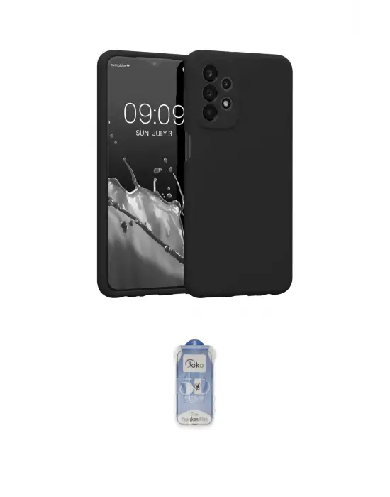 ieg™ Galaxy A13 4G Kılıf Kozmos Yansıma Özel Seri - Siyah Joko Magic 5D Cam