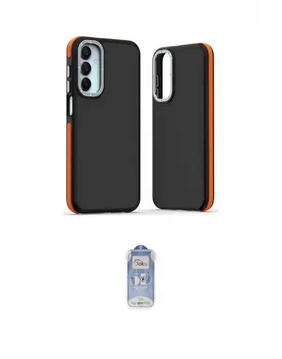 ieg™ Galaxy A25 5G Kılıf Eksen Işık - Siyah Joko Magic 5D Cam