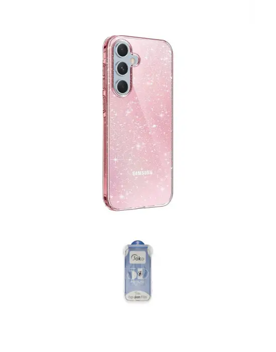 ieg™ Galaxy A25 5G Kılıf Yankı Doku Prime - Siyah Joko Magic 5D Cam